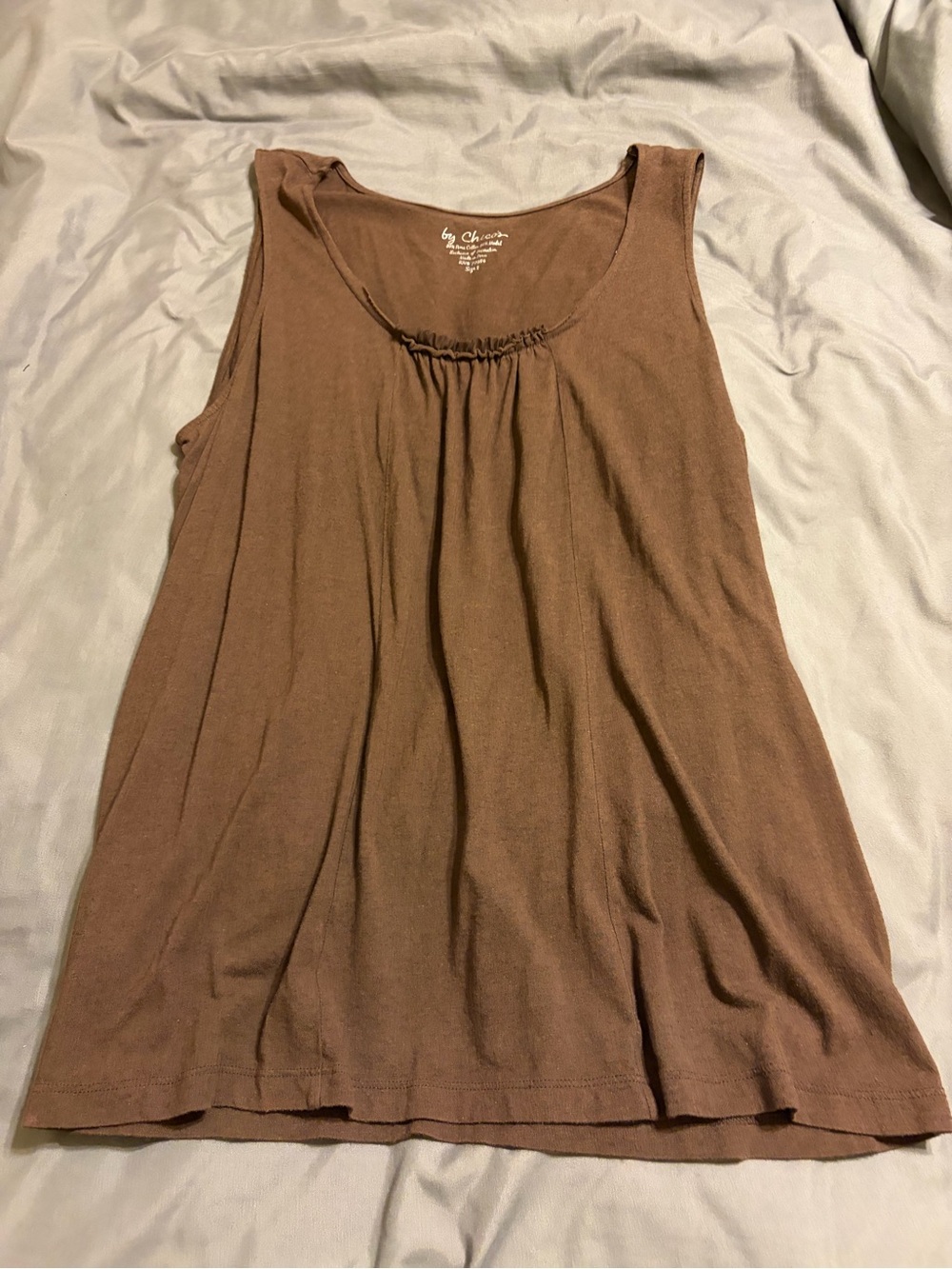 Chico's Brown Sleeveless Scoop Neck Tank